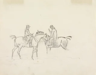 Two Riders Conversing